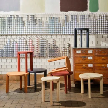 D108 라그네스민데 사이드 테이블 Ø35 cm - Nature - FDB Møbler