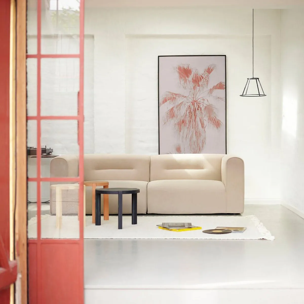 D108 라그네스민데 커피 테이블 Ø48 cm, Midnight blue FDB Møbler