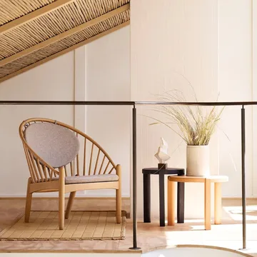 D108 라그네스민데 커피 테이블 Ø48 cm - Peach - FDB Møbler