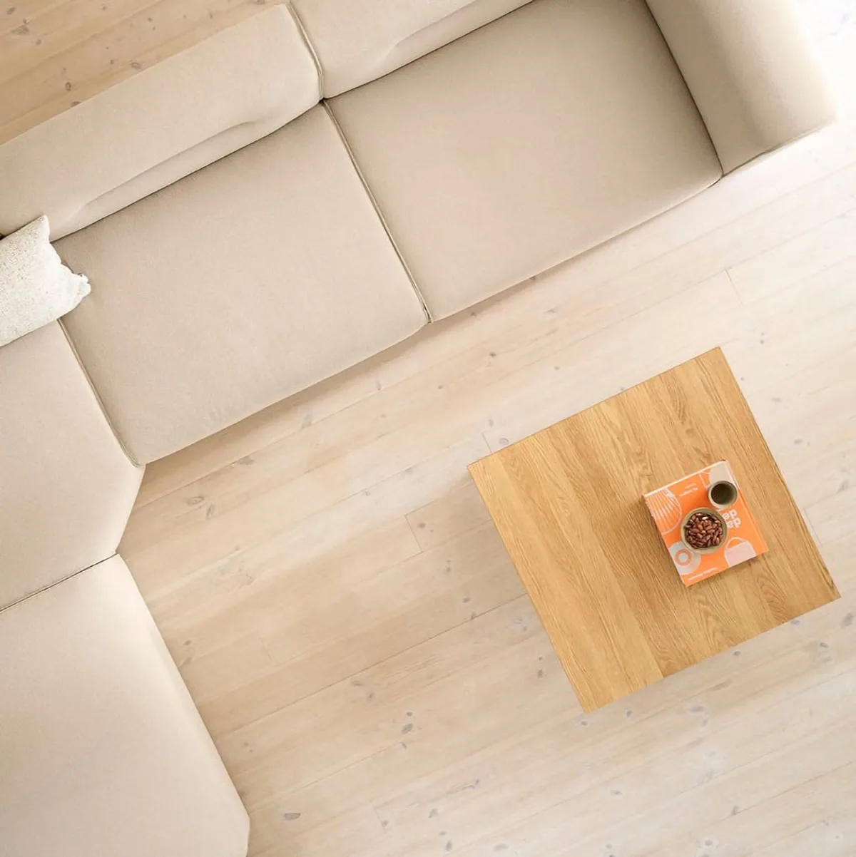 D33 커피 테이블 80x80 cm, Oak solid oiled FDB Møbler