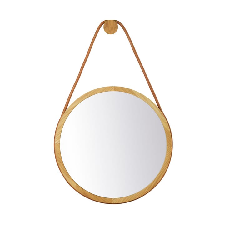 I3 Mossø 벽 거울 - Oak nature lacquered Ø40 cm - FDB Møbler