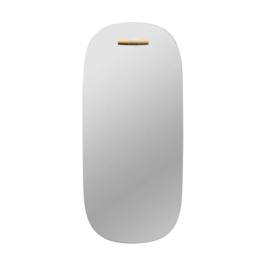 I4 Birksø 벽 거울, Oak nature lacquered 50x110 cm FDB Møbler