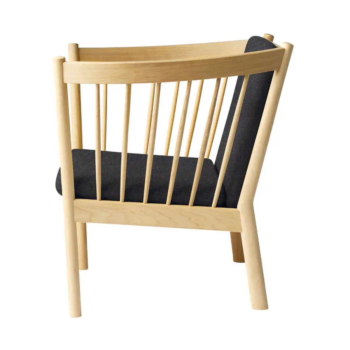 J146 암체어, Oak lacquered-dark grey FDB Møbler