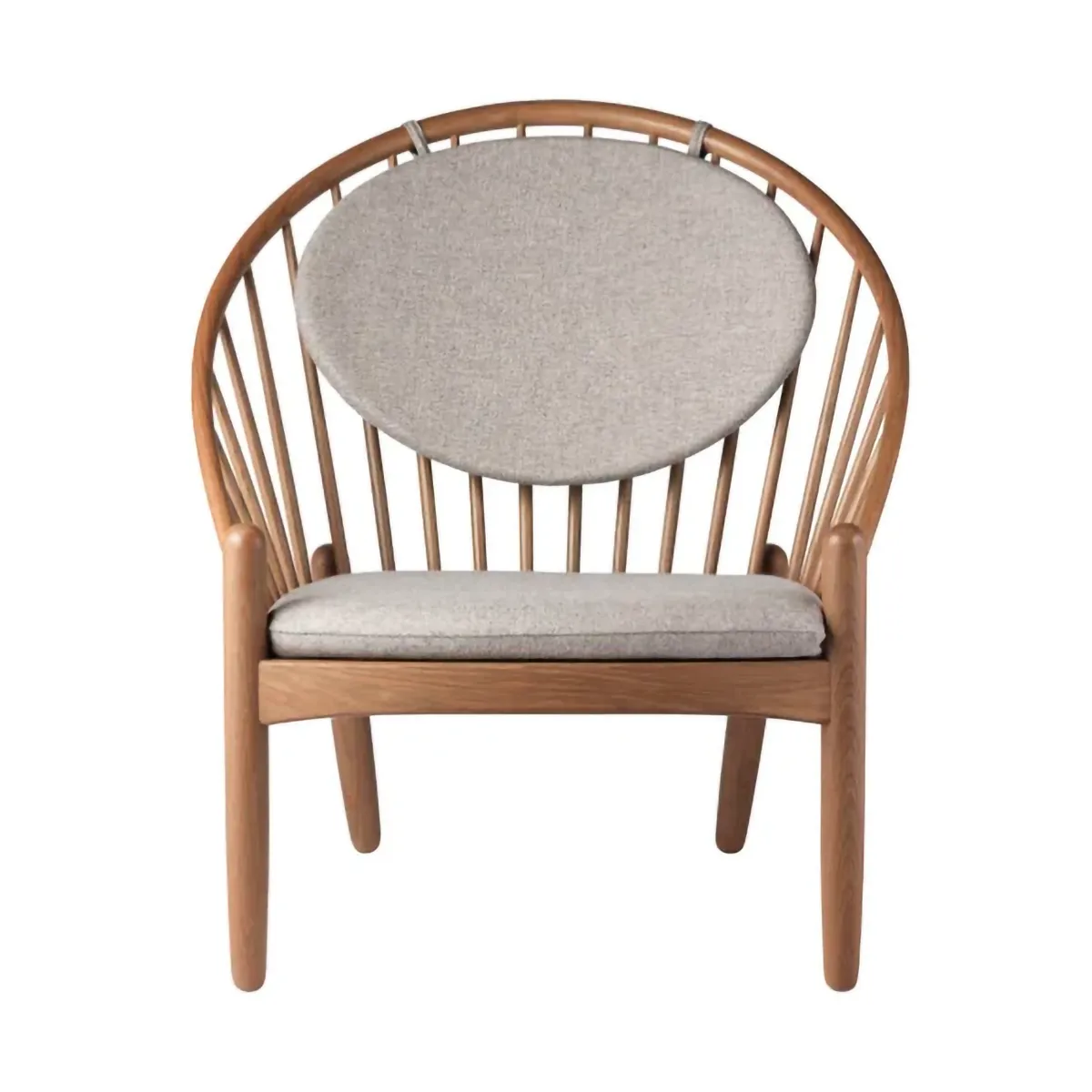 J166 예르나 체어, Smoked oak-light grey FDB Møbler