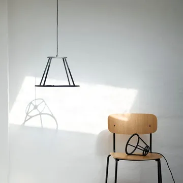 J182 홀멘 체어 4개 세트 - Oak veneer-black legs - FDB Møbler