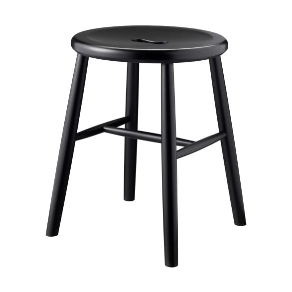 J27 스툴 - Beech black painted - FDB Møbler