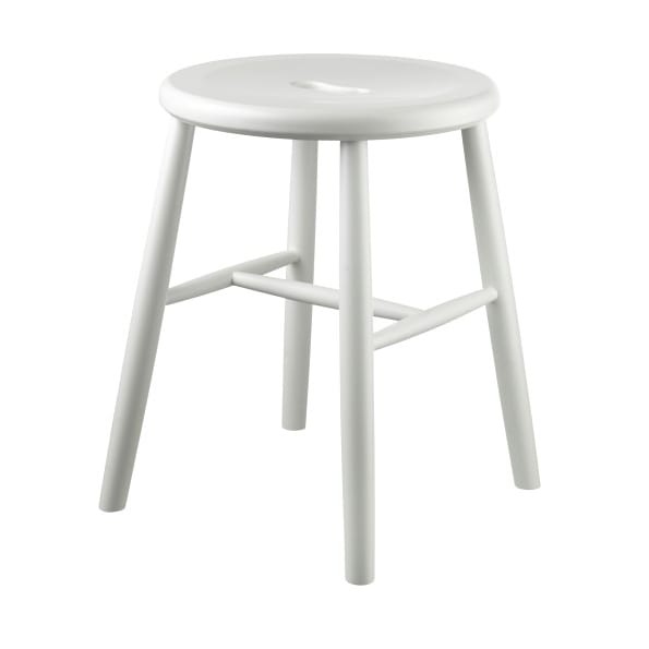 J27 스툴 - Beech white painted - FDB Møbler