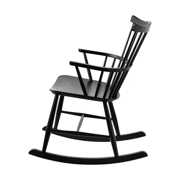 J52G 흔들의자 - Beech Ral 9005 - FDB Møbler