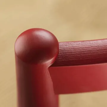 J80 체어 - Ruby red beech-paper cord - FDB Møbler