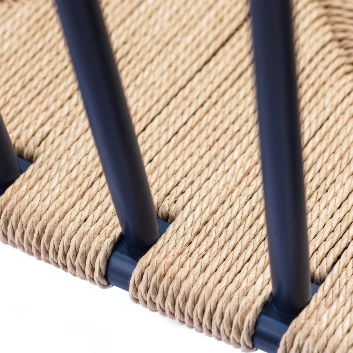 J80 체어, Steel blue beech-paper cord FDB Møbler