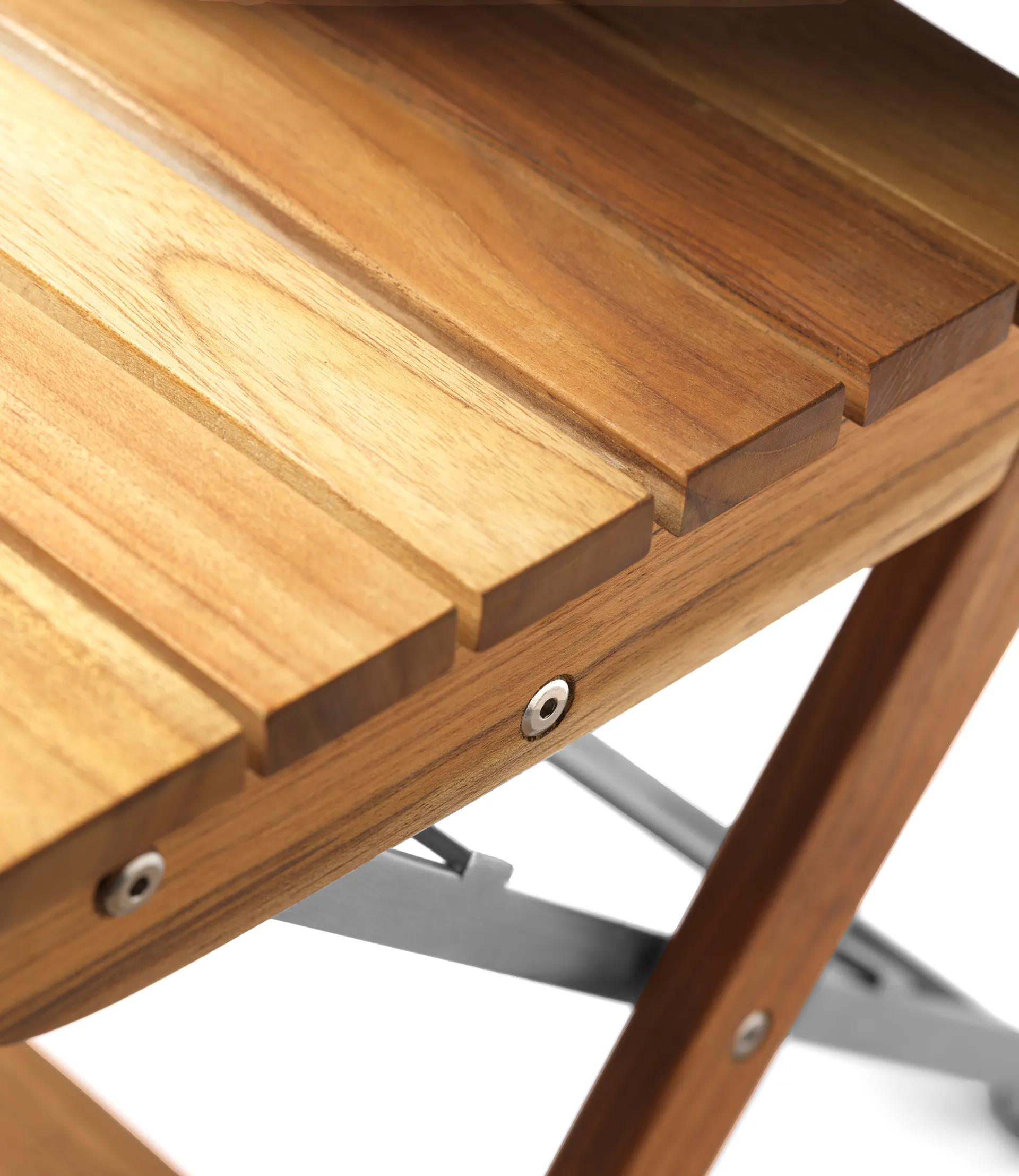 M23 릴레외 발코니 체어, Teak-stainless steel FDB Møbler