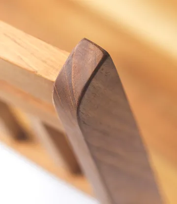 M23 릴레외 발코니 체어 - Teak-stainless steel - FDB Møbler