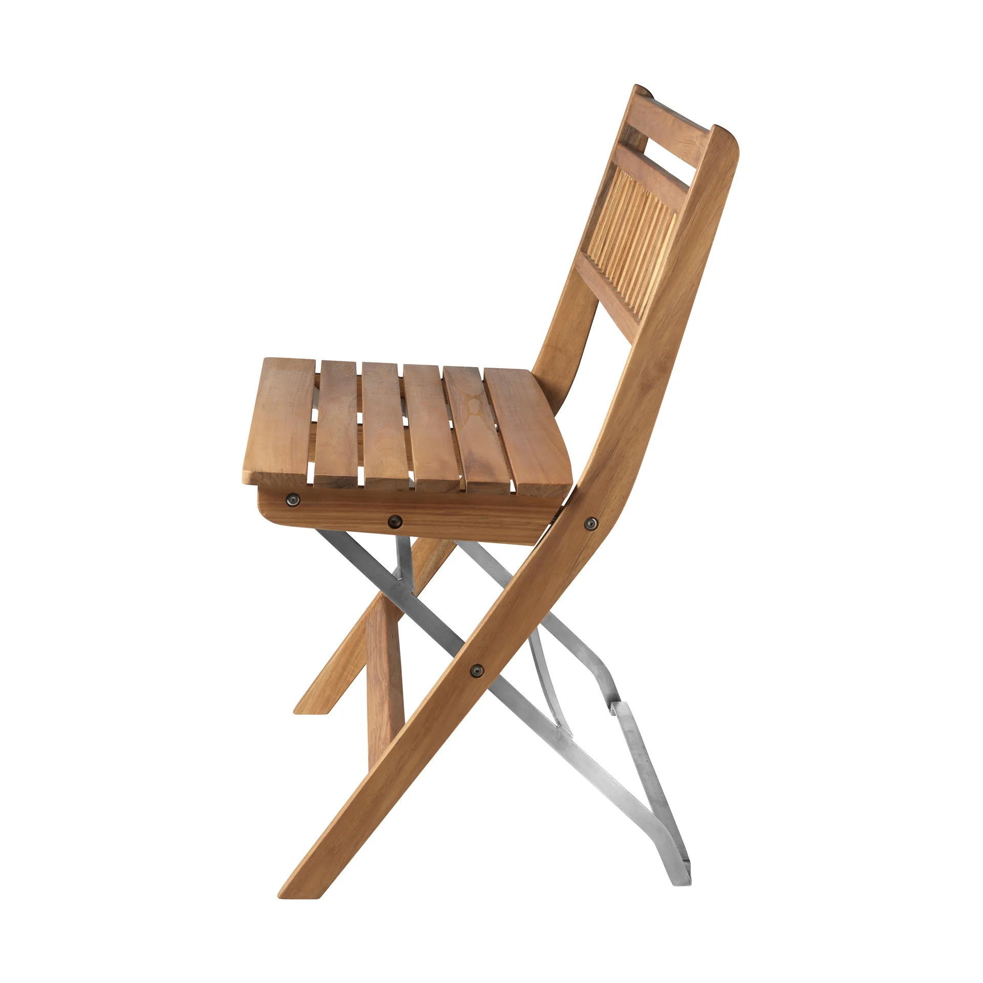 M24 릴레외 발코니 벤치, Teak-stainless steel FDB Møbler