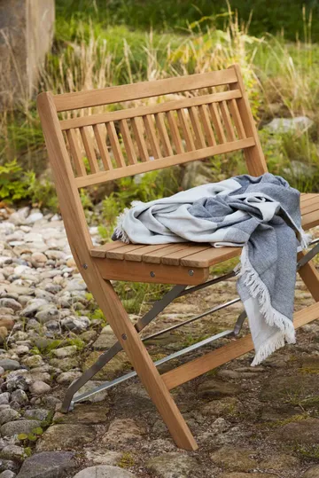 M24 릴레외 발코니 벤치 - Teak-stainless steel - FDB Møbler