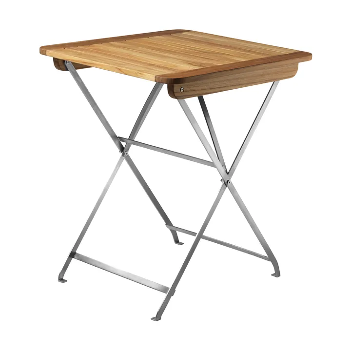 M26 릴레외 발코니 테이블 - Teak-stainless steel - FDB Møbler
