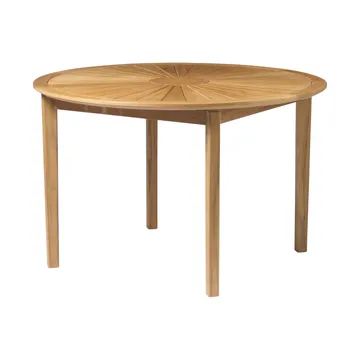M27 사멘 라운드 가든 테이블 Ø120 cm - Teak solid oiled - FDB Møbler