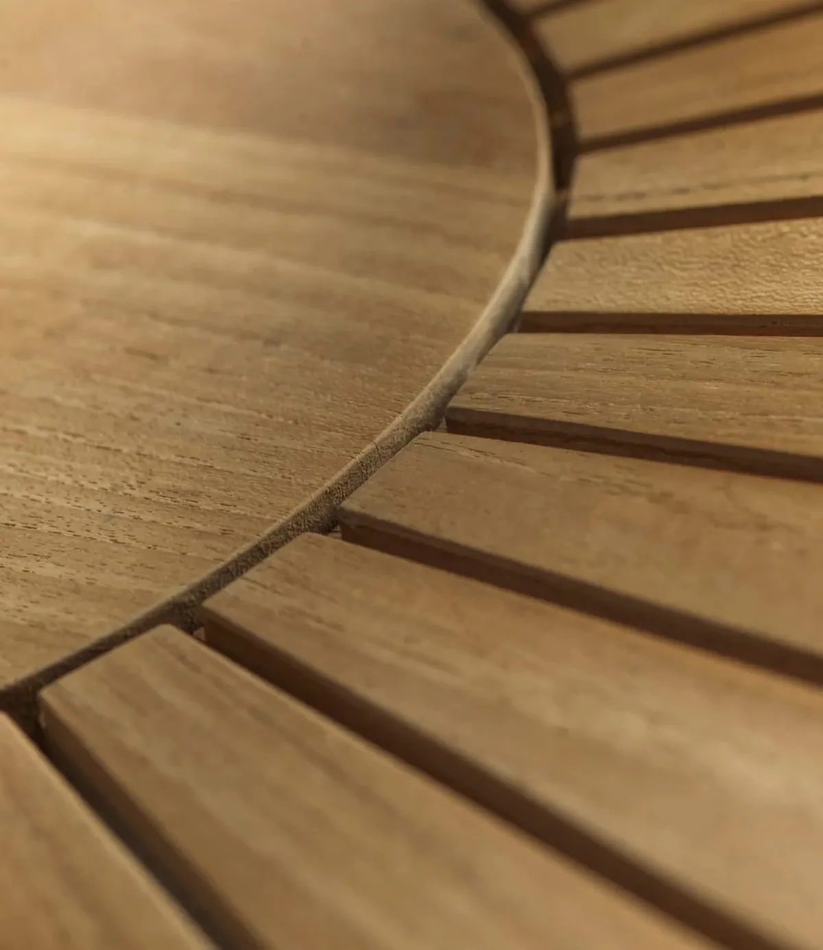 M27 사멘 라운드 가든 테이블 Ø120 cm, Teak solid oiled FDB Møbler