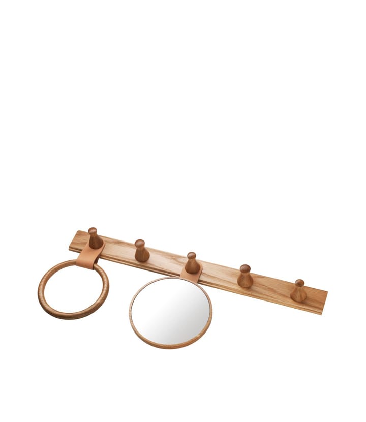 Q5 Allé 거울 벽걸이, Oak nature lacquered FDB Møbler