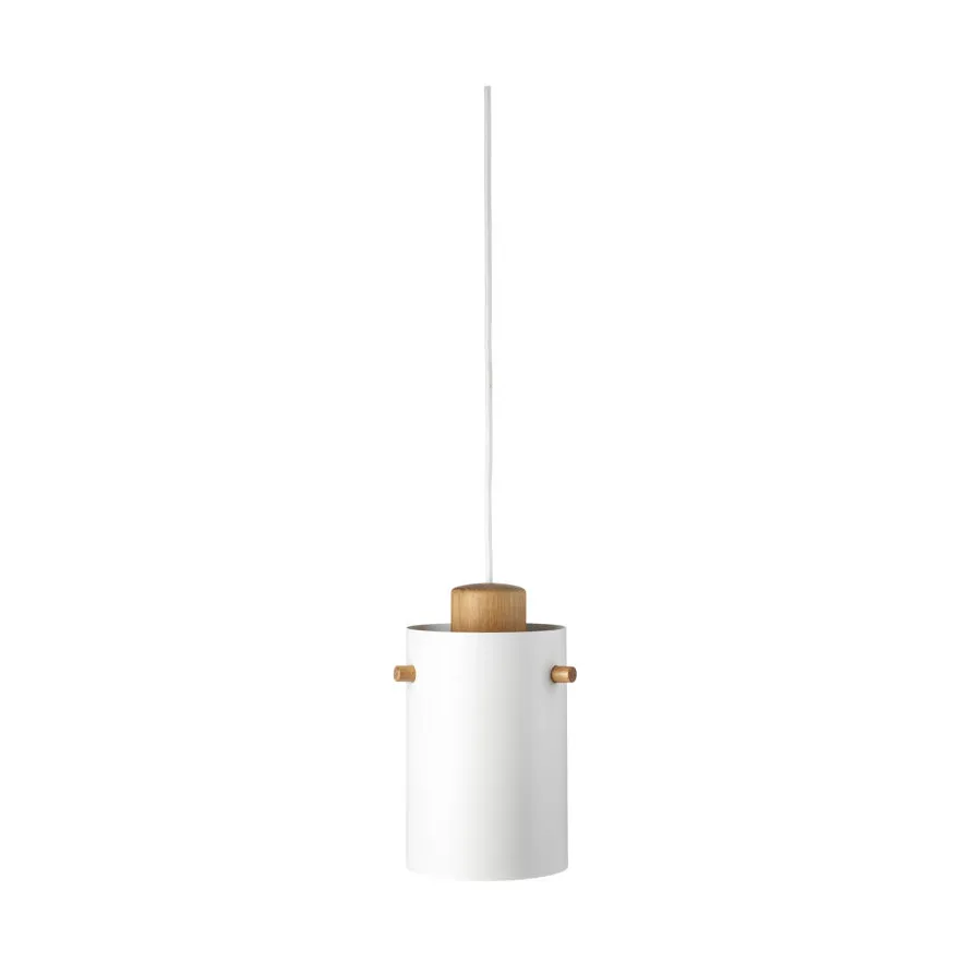 U10 Asnæs 펜던트 조명, Oak nature lacquered-white FDB Møbler