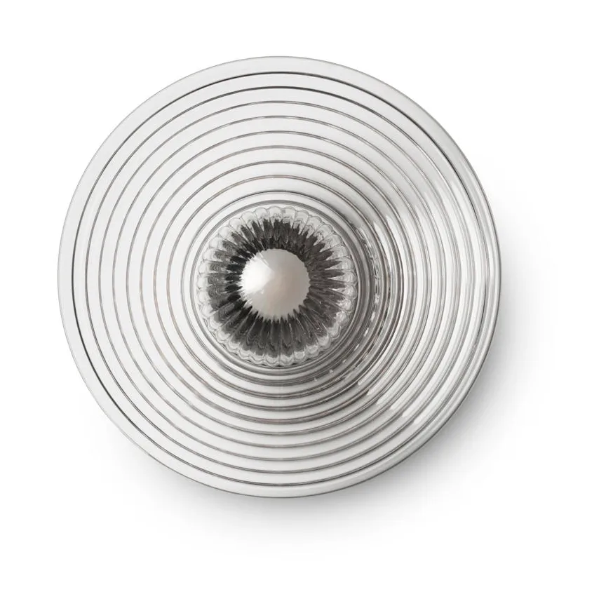 U12 Sletterhage 벽 조명, Fluted glass-aluminium FDB Møbler