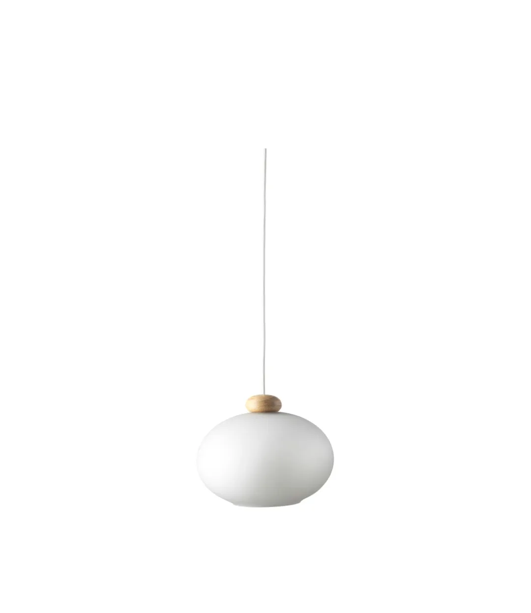 U2 Hiti 펜던트 조명, Opal-oak nature lacquered FDB Møbler