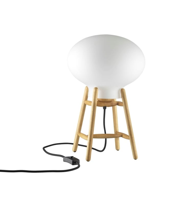 U4 Hiti 테이블 조명 - Opal-oak nature lacquered - FDB Møbler