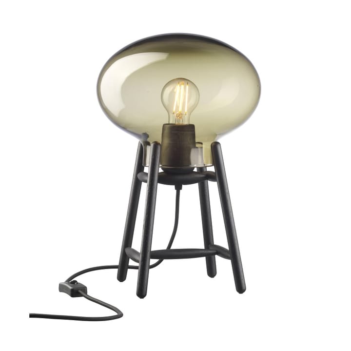 U4 Hiti 테이블 조명 - Smoked glass-oak black painted - FDB Møbler