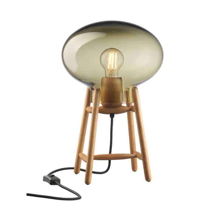U4 Hiti 테이블 조명 - Smoked glass-oak nature lacquered - FDB Møbler
