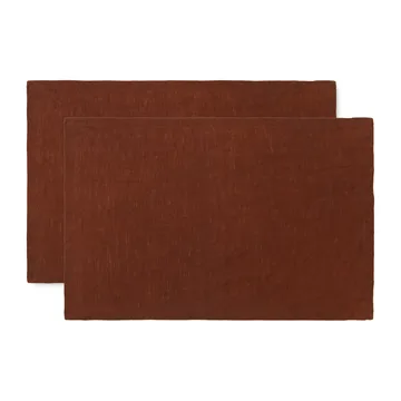 식탁 매트 리넨 2개 세트 - Cinnamon - Ferm Living | 펌리빙