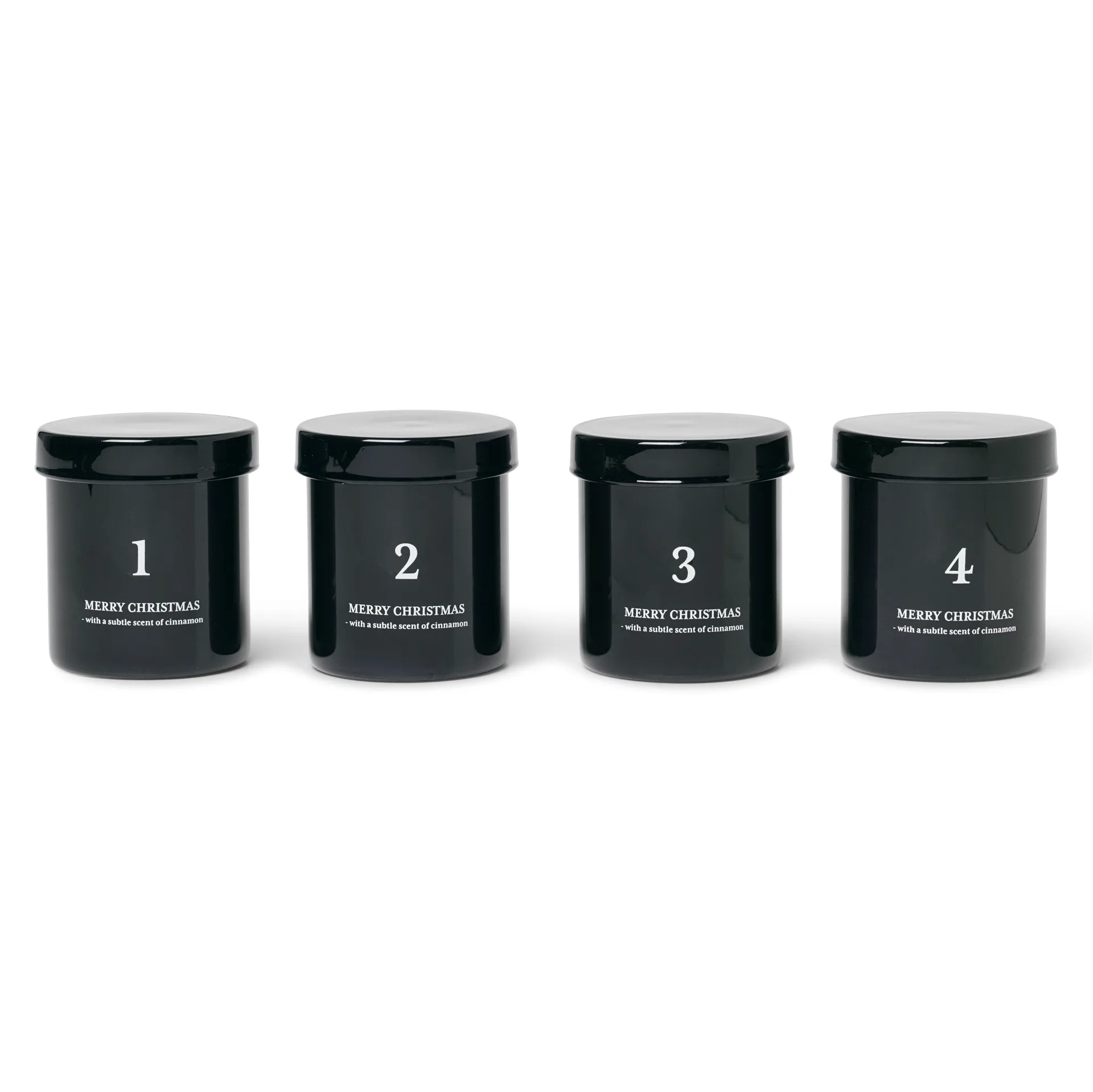 어드벤트 캔들 (향 포함) 4개 세트, black Ferm Living | 펌리빙
