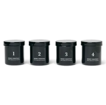 어드벤트 캔들 (향 포함) 4개 세트 - black - Ferm Living | 펌리빙
