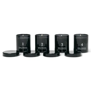 어드벤트 캔들 (향 포함) 4개 세트 - black - Ferm Living | 펌리빙
