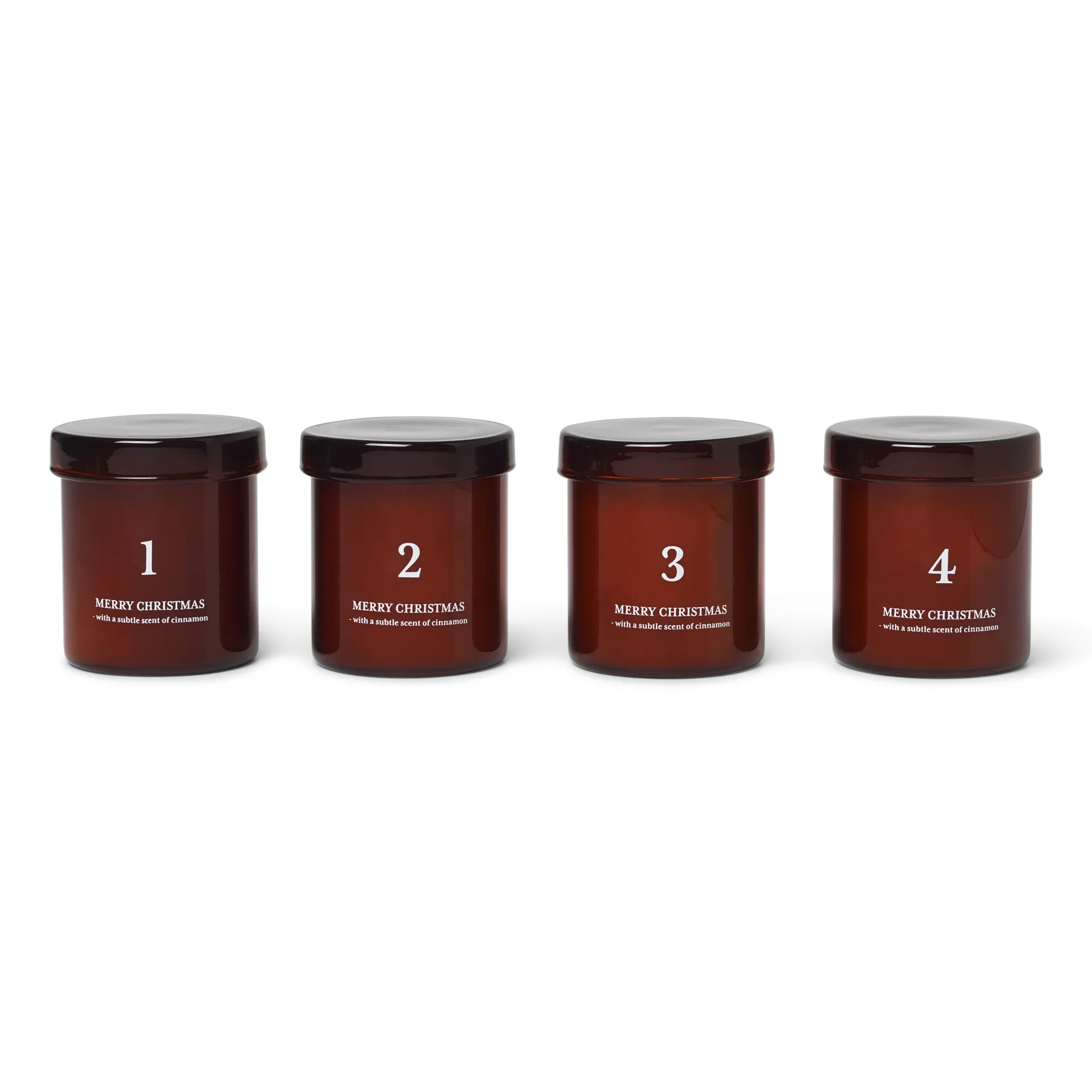 어드벤트 캔들 (향 포함) 4개 세트, red brown Ferm Living | 펌리빙