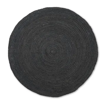이터널 황마 러그 라운드 스몰 - black - Ferm Living | 펌리빙