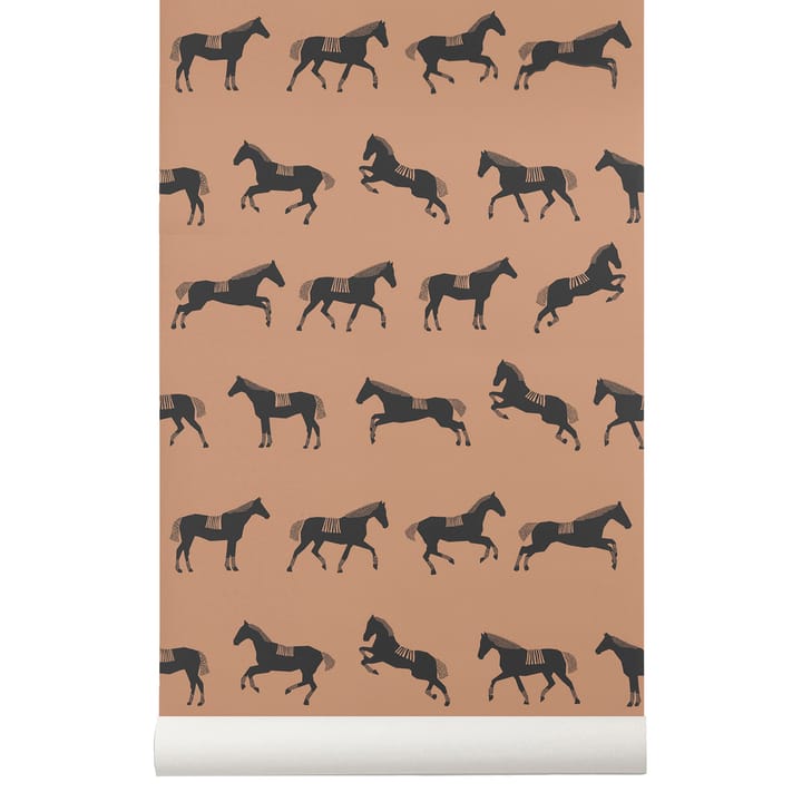 Horse 벽지 - brown - ferm LIVING | 펌리빙