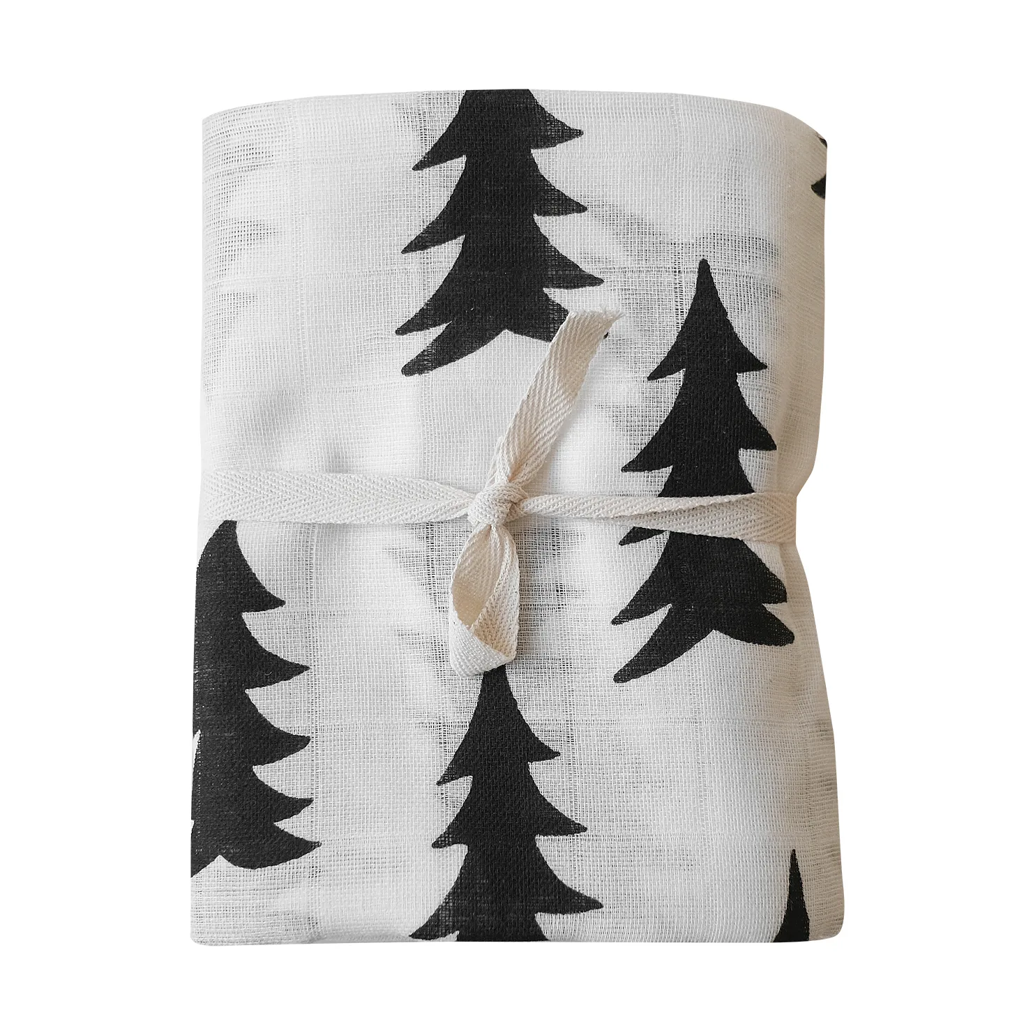 그랜 무슬린 블랭킷 120x120 cm, black and white Fine Little Day | 파인리틀데이