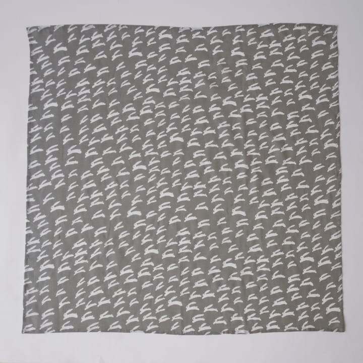 래빗 모슬린 스로우 120x120 cm - white-grey - Fine Little Day | 파인리틀데이