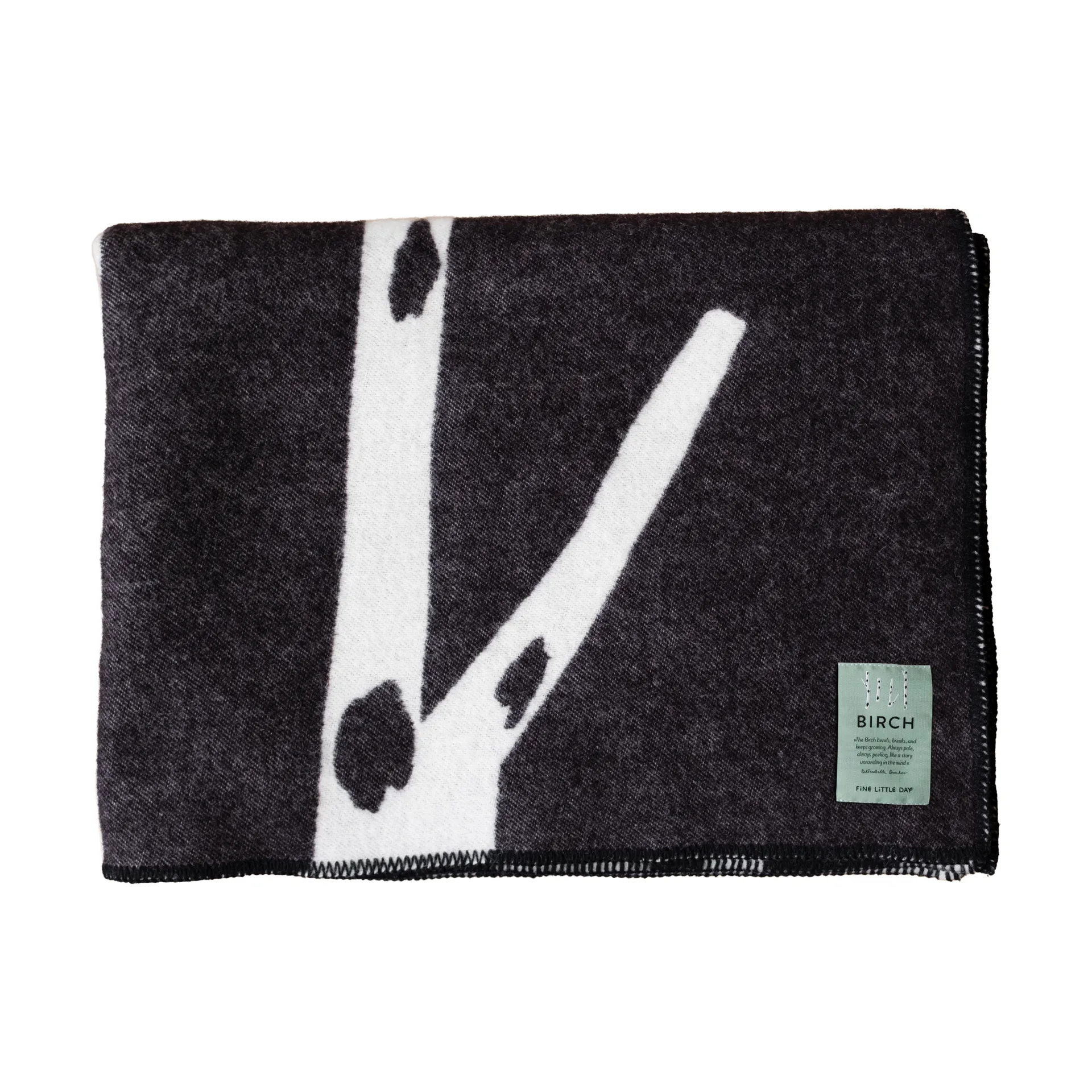 버치 스로우 130x180 cm, Black-white Fine Little Day | 파인리틀데이