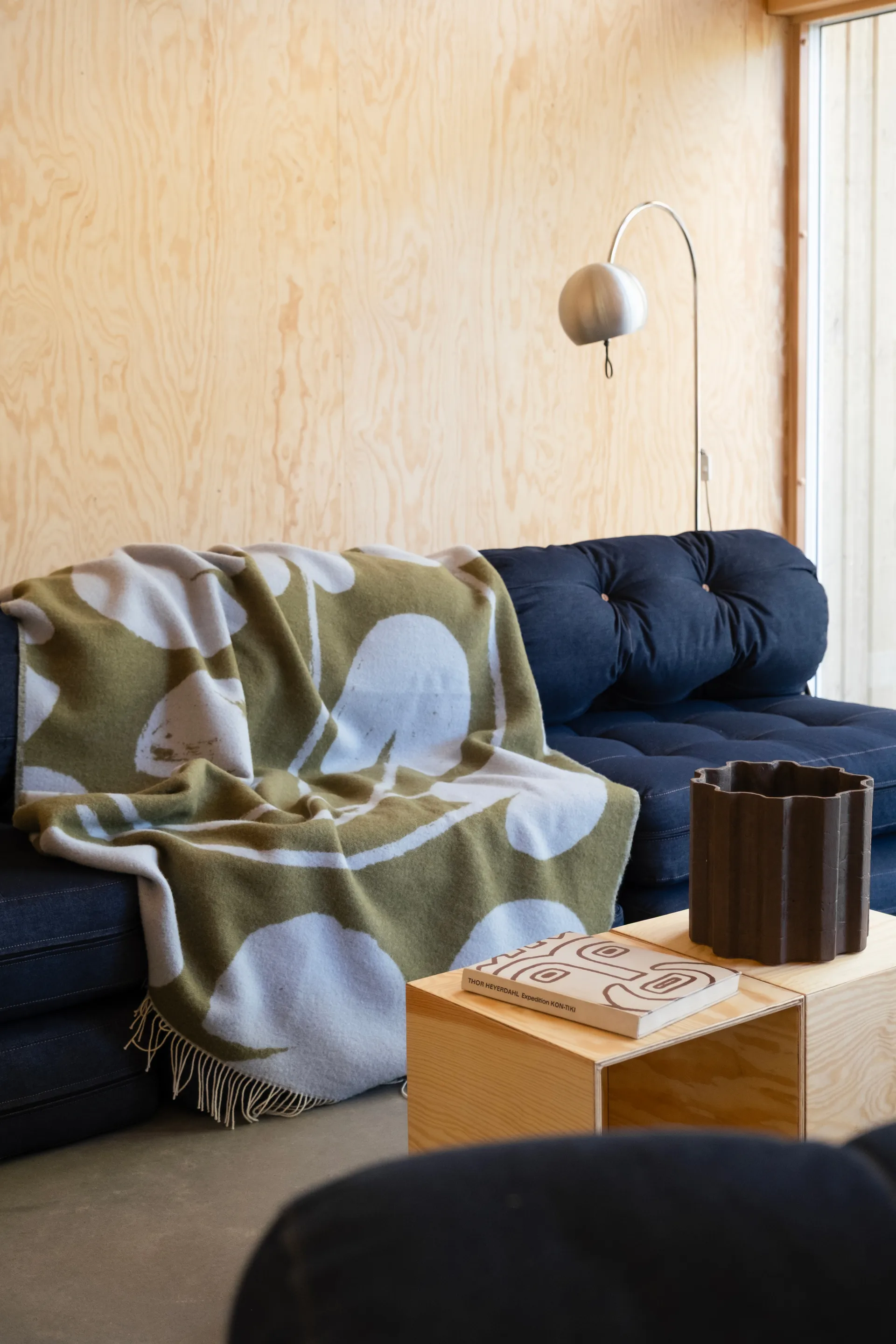 워터 릴리스 스로우 130x220 cm, Blue-green Fine Little Day | 파인리틀데이