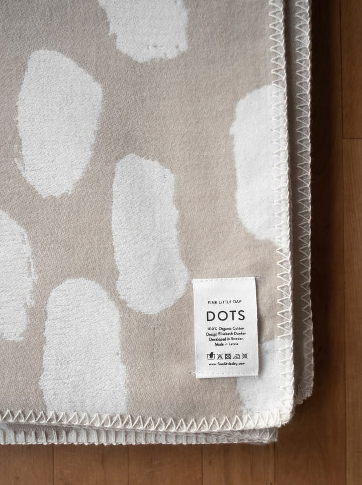 닷츠 스로우 140x180 cm - Beige - Fine Little Day | 파인리틀데이