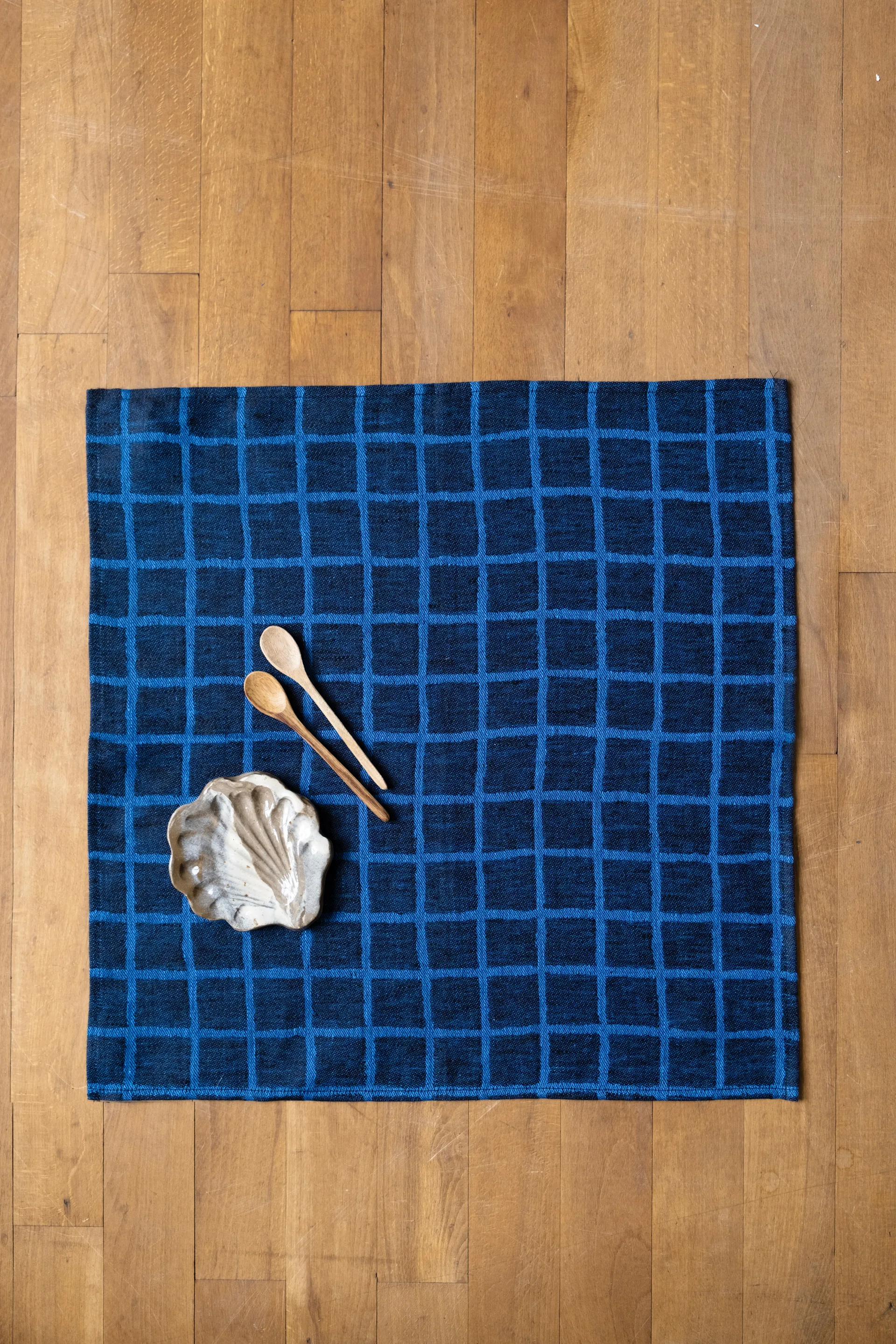 루틱 자카드 냅킨 2개 세트, Blue-black Fine Little Day | 파인리틀데이