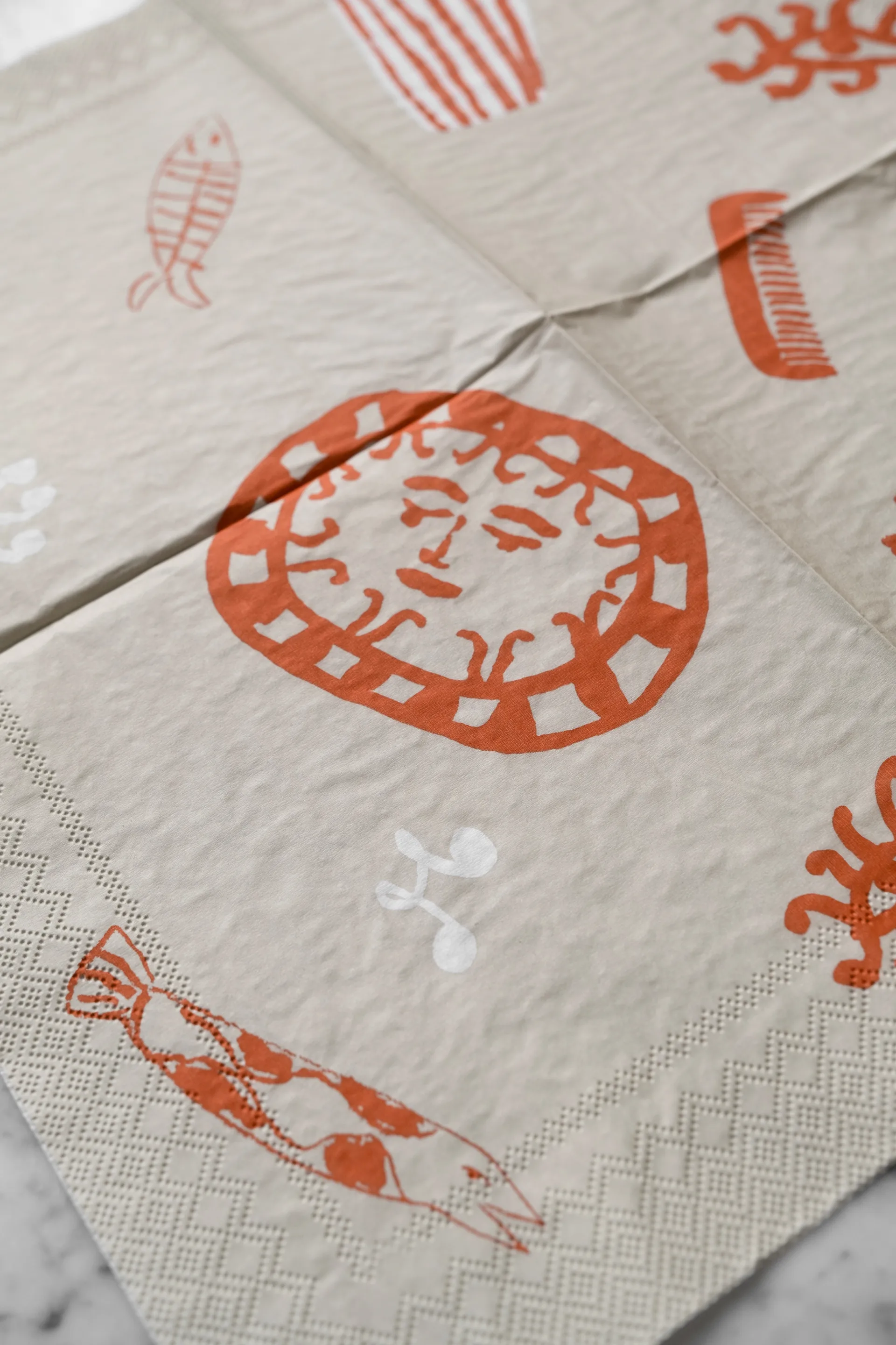 피겨스 냅킨 20개 세트, Beige-red Fine Little Day | 파인리틀데이