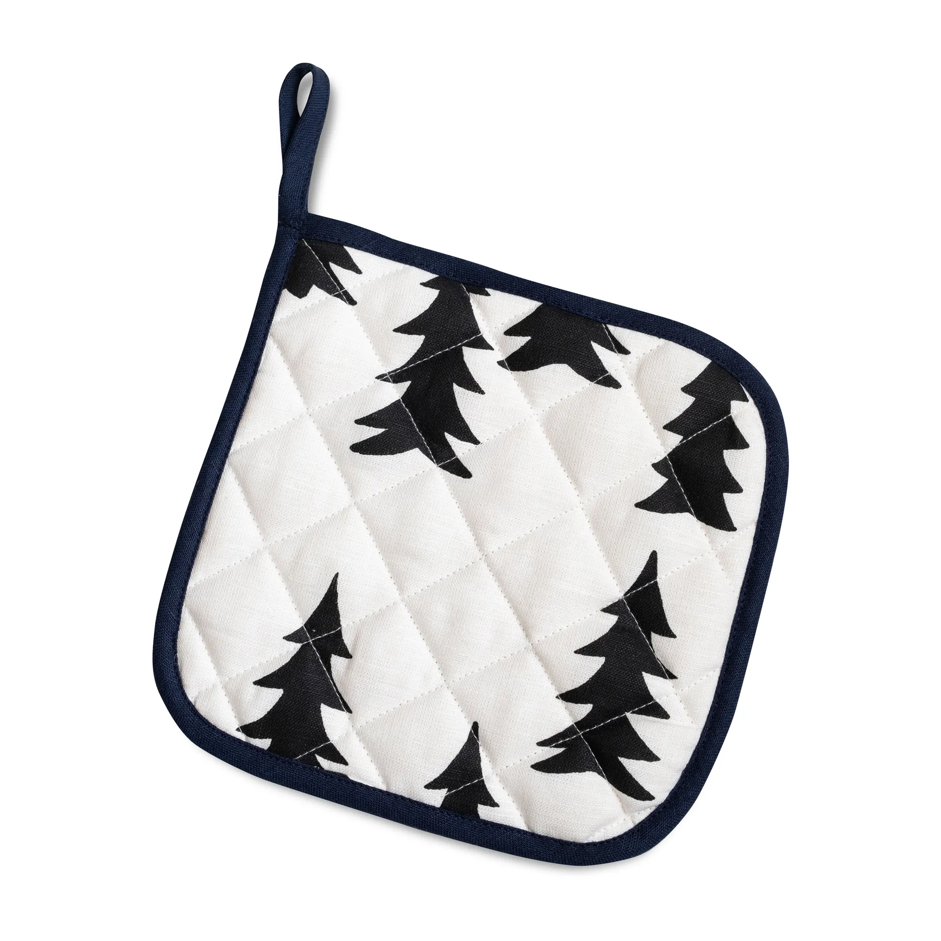 그랜 퀼티드 오븐 장갑 21x21 cm, White-black Fine Little Day | 파인리틀데이