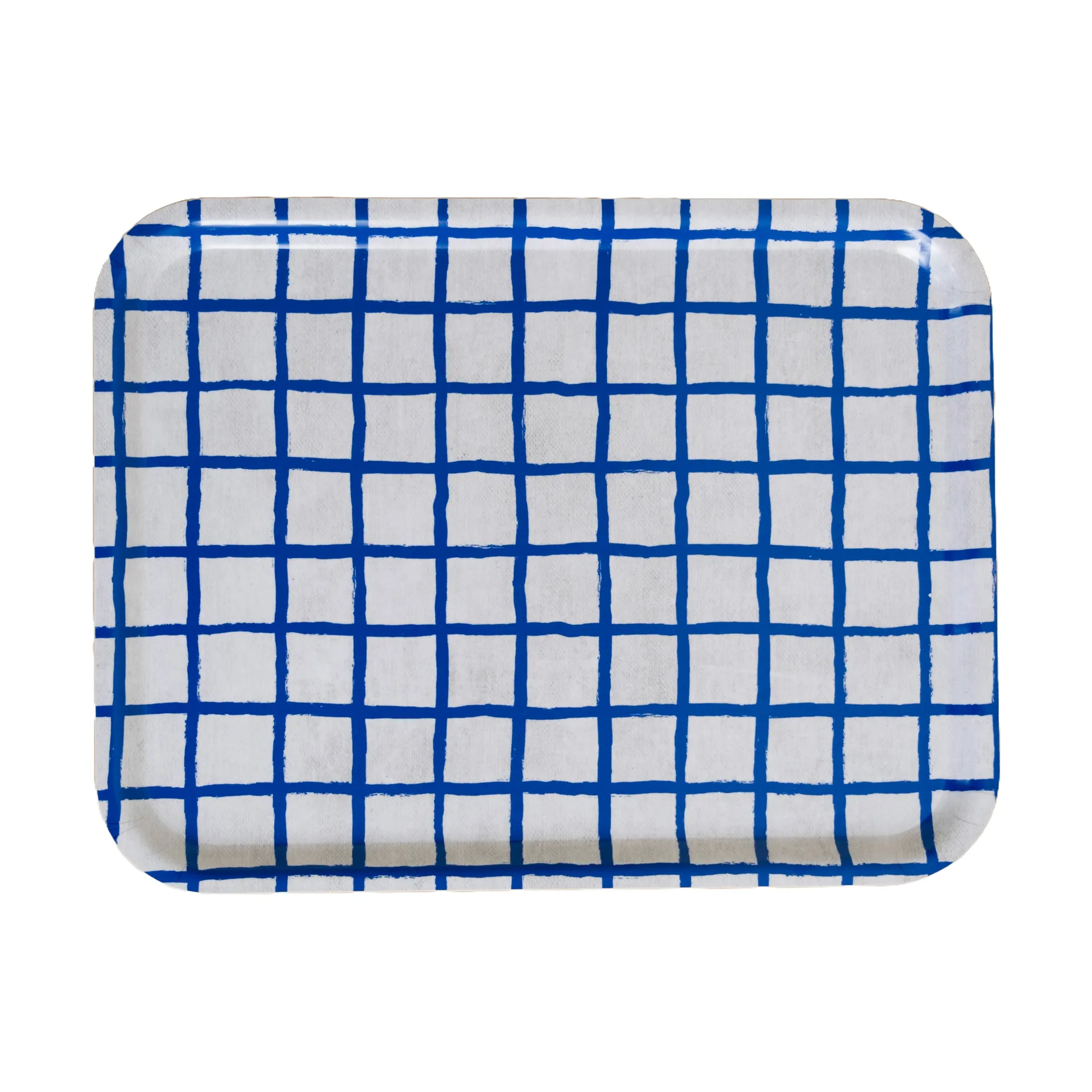 체크드 트레이 33x43 cm, Blue Fine Little Day | 파인리틀데이