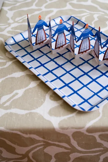 체크드 트레이 33x43 cm - Blue - Fine Little Day | 파인리틀데이