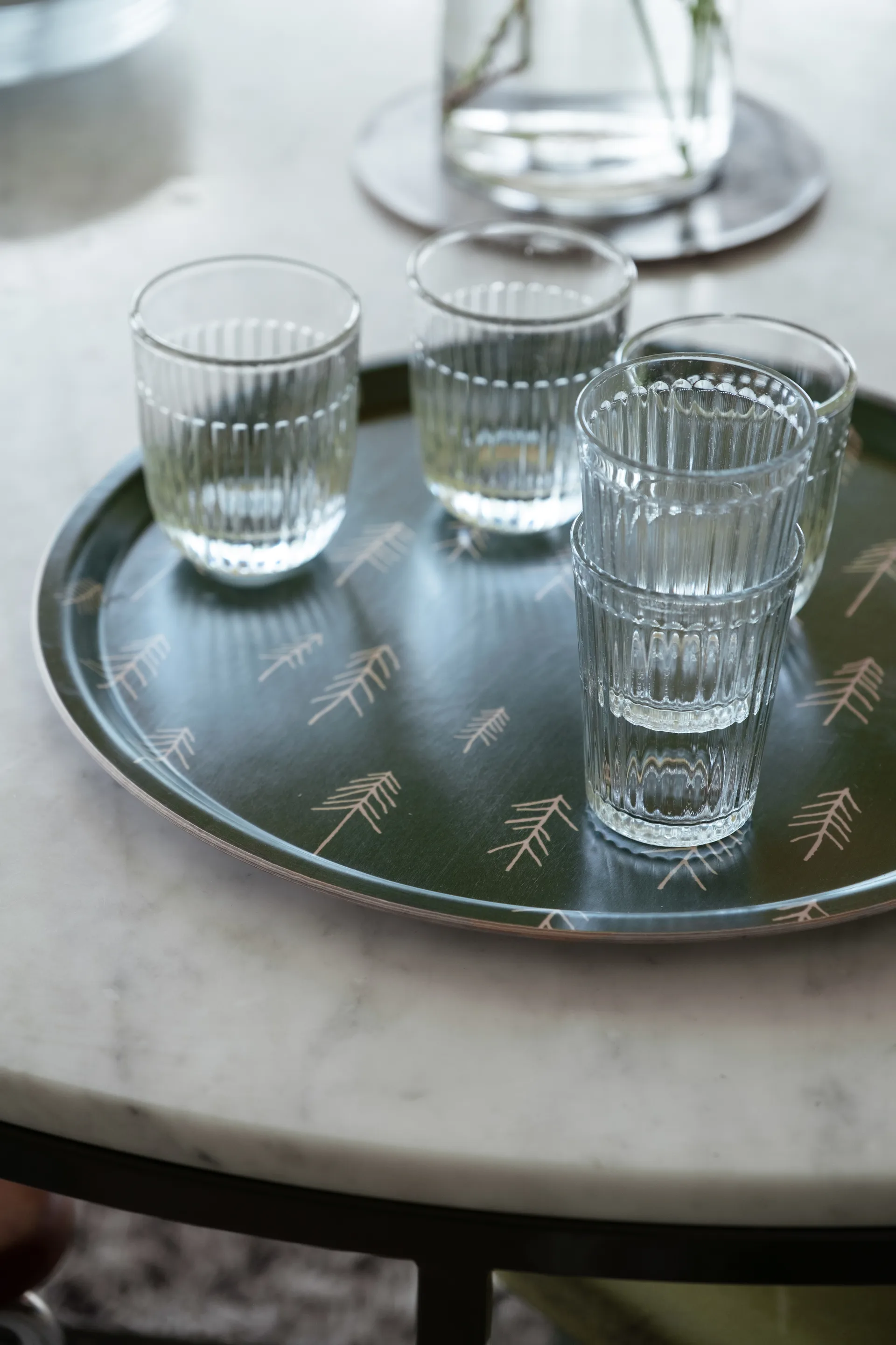 톨 트레이 Ø38 cm, Green-nude Fine Little Day | 파인리틀데이