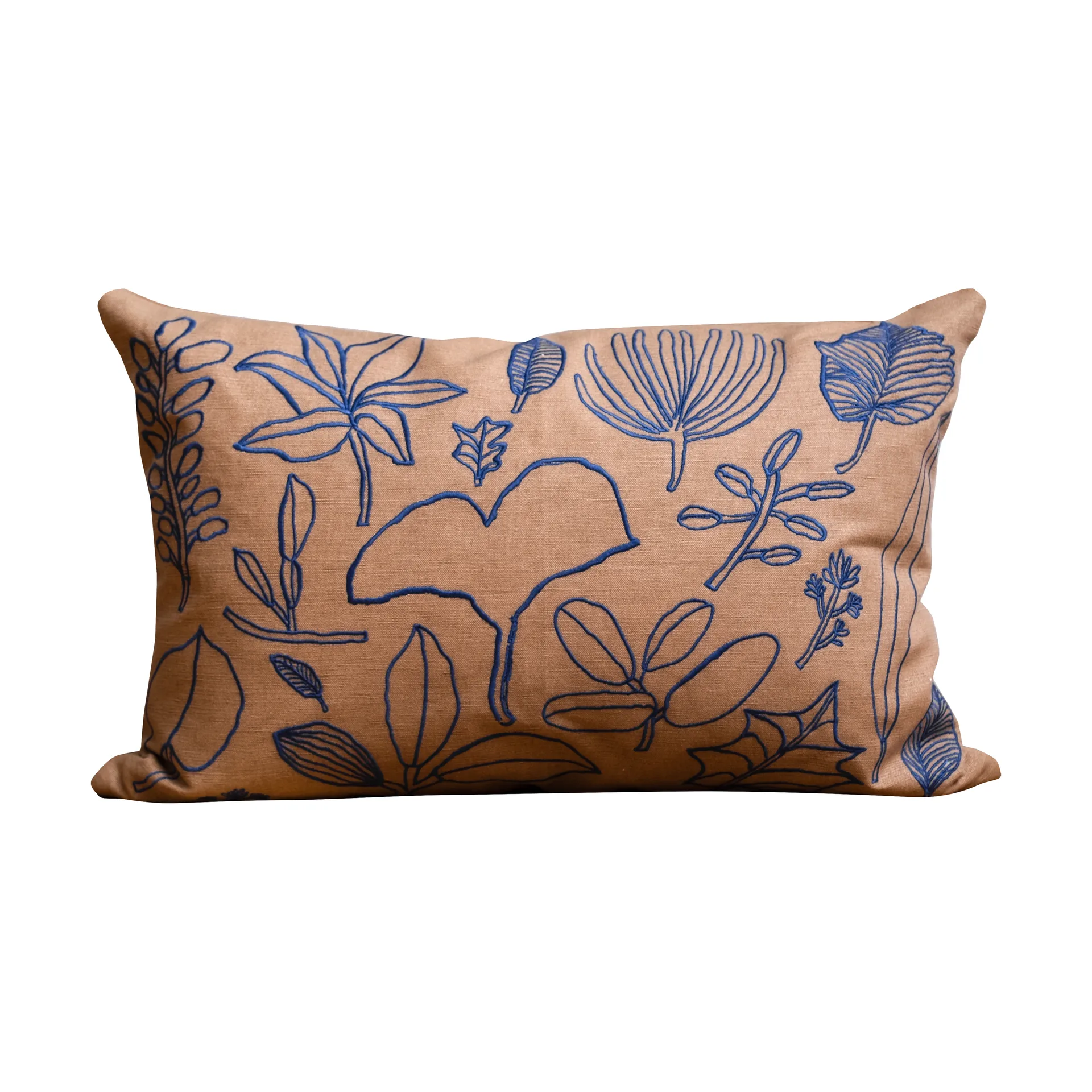 보타닉 쿠션 커버 38x58 cm, Brown-Blue Fine Little Day | 파인리틀데이