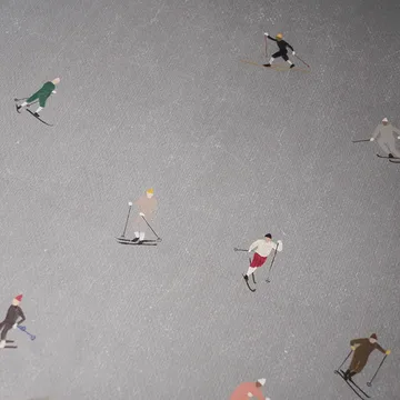 스키어스 포스터 40x50 cm - Grey - Fine Little Day | 파인리틀데이