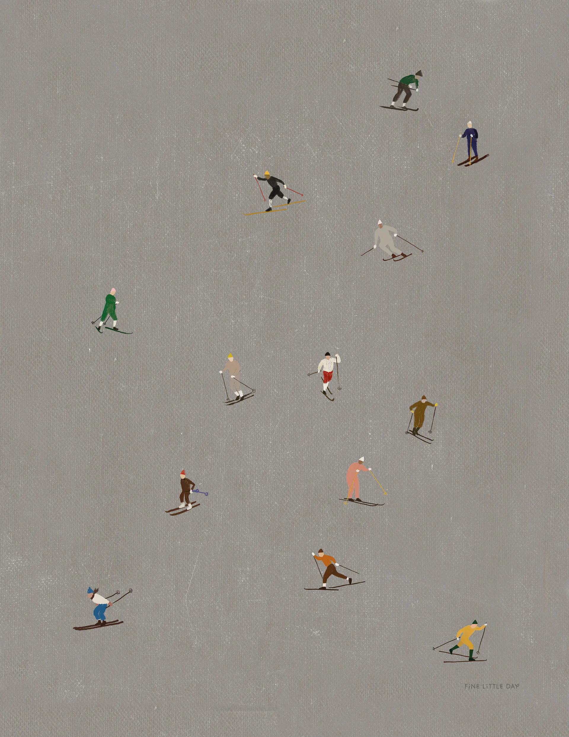 스키어스 포스터 40x50 cm, Grey Fine Little Day | 파인리틀데이