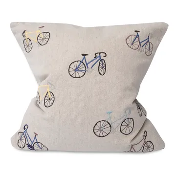 바이시클스 쿠션 커버 48x48 cm - Beige - Fine Little Day | 파인리틀데이